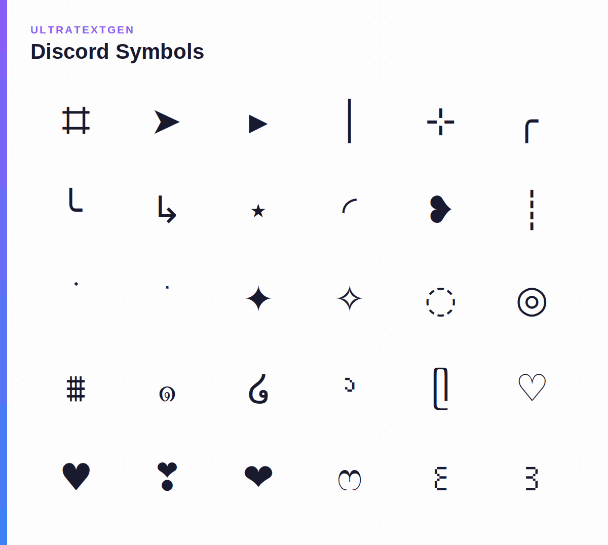 Discord Symbols